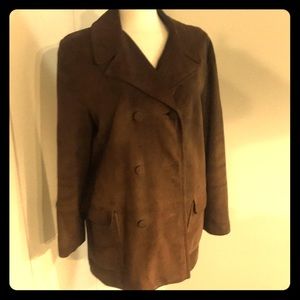 Vintage Brown Suede Coat
